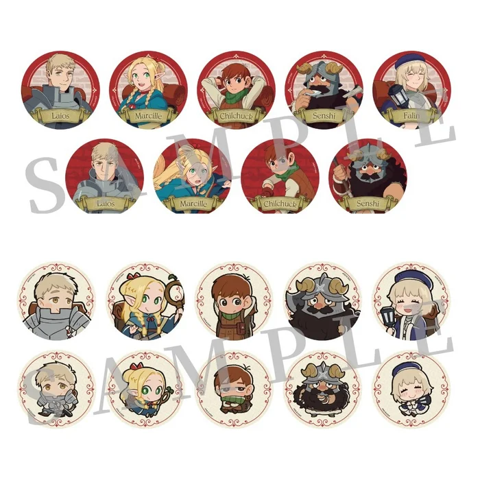 Delicious in Dungeon Tradable Tin Badges Complete Box Set Tokyo